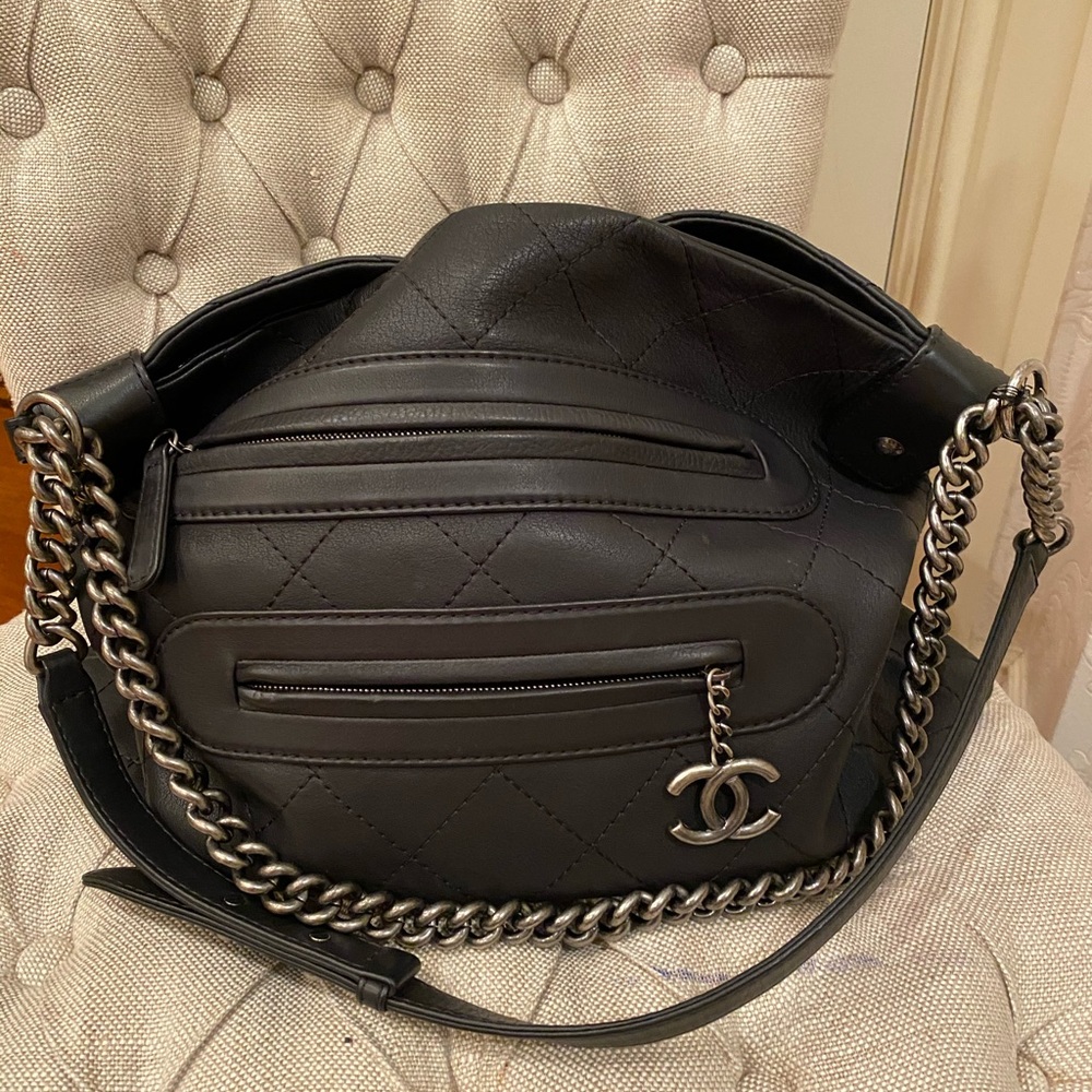 CHANEL lamb skin boy chain hobo bag - Picture 3 of 9